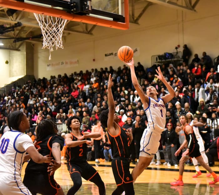 Oklahoma City crosstown rivals Millwood and Douglass square off Jan. 13, 2024. The Trojans edged the Falcons, 52-51, on a late free throw.